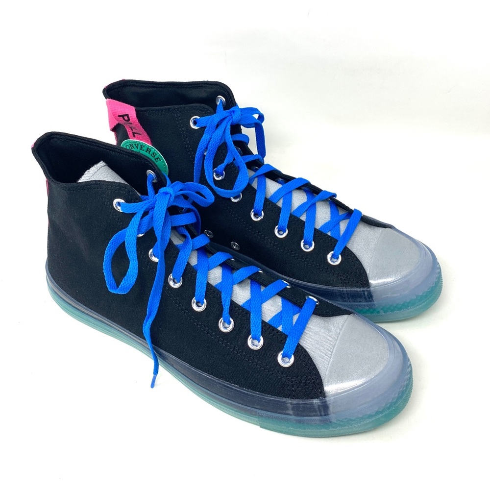 Converse 170138C Ctas High Top Black Blue Canvas Casual Shoes Mens Size Sneakers - Picture 3 of 8